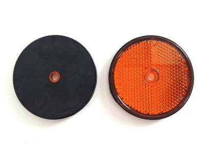Reflex reflector orange, circular (the diameter of the reflective surface)