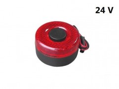 Backup alarm with lighting 24V red