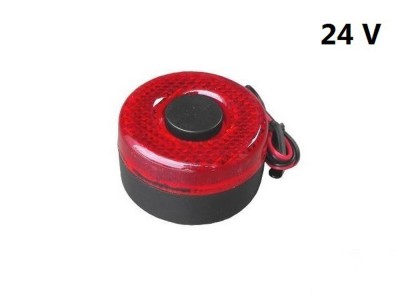 Backup alarm with lighting 24V red