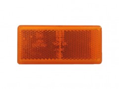 Marker reflector sticker orange rectangular 94x44mm