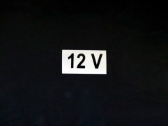 Sticker voltage 12V