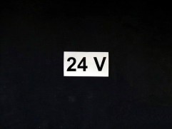 Sticker voltage 24V