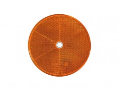 Odrazka oranžová kruhová fí 80mm (priemer reflexnej plochy)