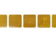 Reflexná páska delená 104R-001052 5x5 cm žltá
