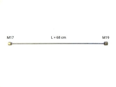 Trubka vysokotlaká rovná L=68 cm M17 - M19 PV3S