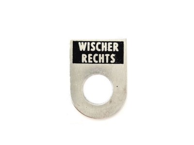 Label Wischer rechts PV3S (DE)