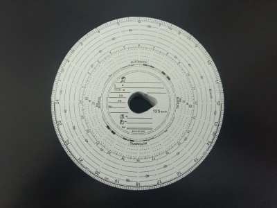 Tachograph disc KIENZLE 125 km/h (contains 100 pieces of rings)