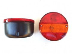 Taillight round 3-piece right without license plate light PL