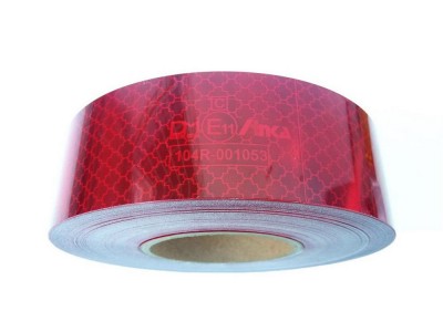 Reflektierendes Band EHK104 rot (Breite: 5 cm, Preis ist für 1 m)