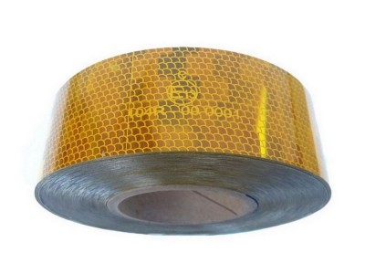 Reflektierendes Band EHK104 gelb (Breite: 5 cm, Preis ist für 1 m)