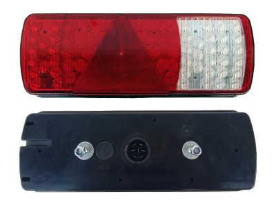 Rear LED light with triangle on semi-trailer right SERTPLAS