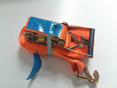 Clamping belt - ratchet + hook 0,8T/8m CN