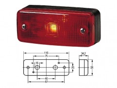 Rear position lamp red HELLA