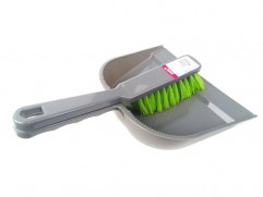 Whisk with shovel, rubber strip PVC, YORK 062020 - gray