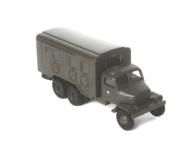 Automodell Praga V3S Box ACR, Maßstab: 1:87, IGRA, Farbe: army