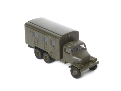 Car model Praga V3S box, scale: 1:87, IGRA, color: army