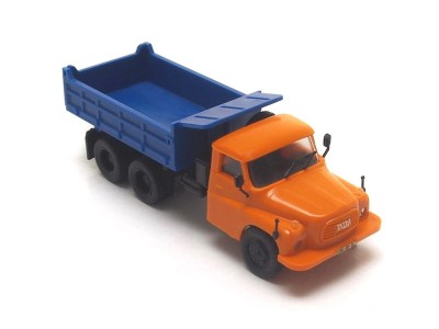 Automodell Tatra T148 6x6 S1, Maßstab: 1:87, IGRA, Farbe: orange-blau