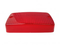 Rear fog lamp cover red 140x75x65mm (w*h*d)