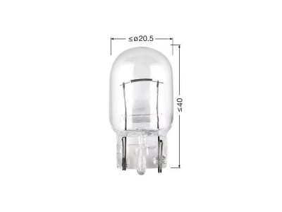All-glass bulb 12V 21W3x 16d T20 W21W