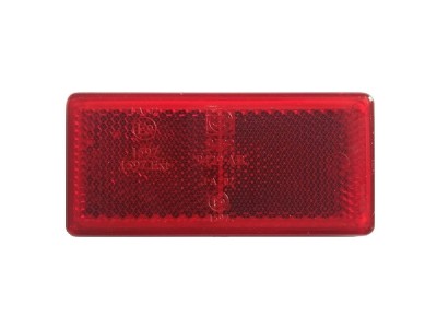 Marker reflector sticker red rectangular 94 x 44 mm