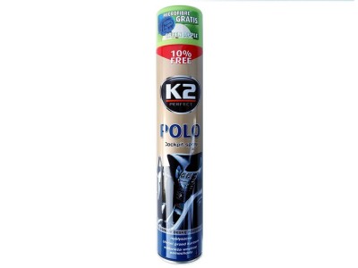 Spray K2 POLO COCKPIT for dashboard 750ml GREEN APPLE (apple scent)