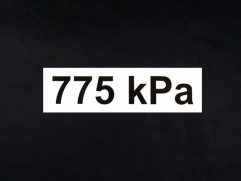 Samolepka tlak 775 kPa