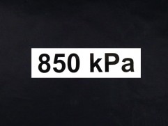 Sticker pressure 850 kPa