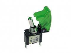 Prepínač páčkový smerových svetiel 12V 20A 2-pinový zelený