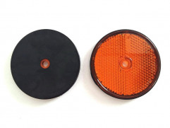 Reflex reflector orange, circular D60 mm