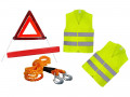 Set 1x triangle + 2x reflective vest + 1x towing rope