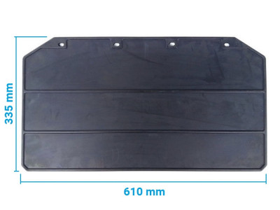 Mud flap rear 610 x 335 x 6 mm without inscription