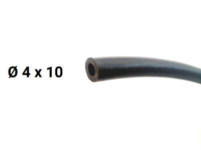 Fuel rubber hose D4x10 (price is for 1 m)