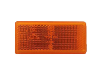 Odrazka oranžová samolepiaca obdĺžniková 94 x 44 mm