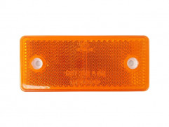 Marker Reflektor Aufkleber orange 96 x 42 mm mit Löchern WAS